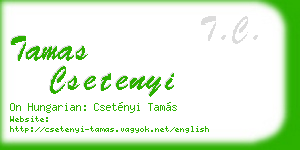 tamas csetenyi business card